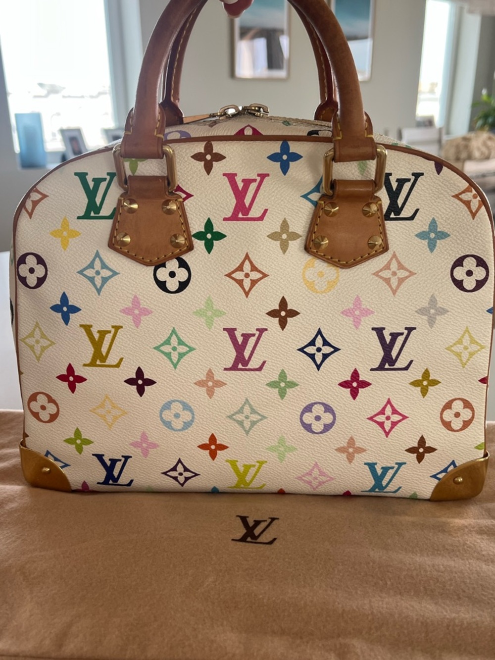 Louis Vuitton x Takashi Murakami Multicolore Trouville - Blanc - Picture 4 of 15